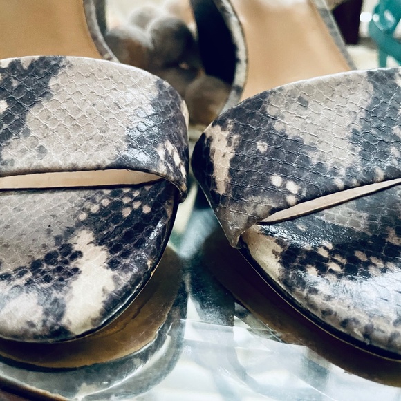 Nine West Snake Skin Wedge Sandal - Picture 4 of 5